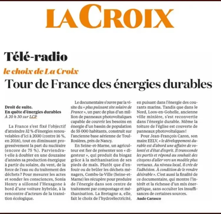 Article La Croix sur Sonia Henry